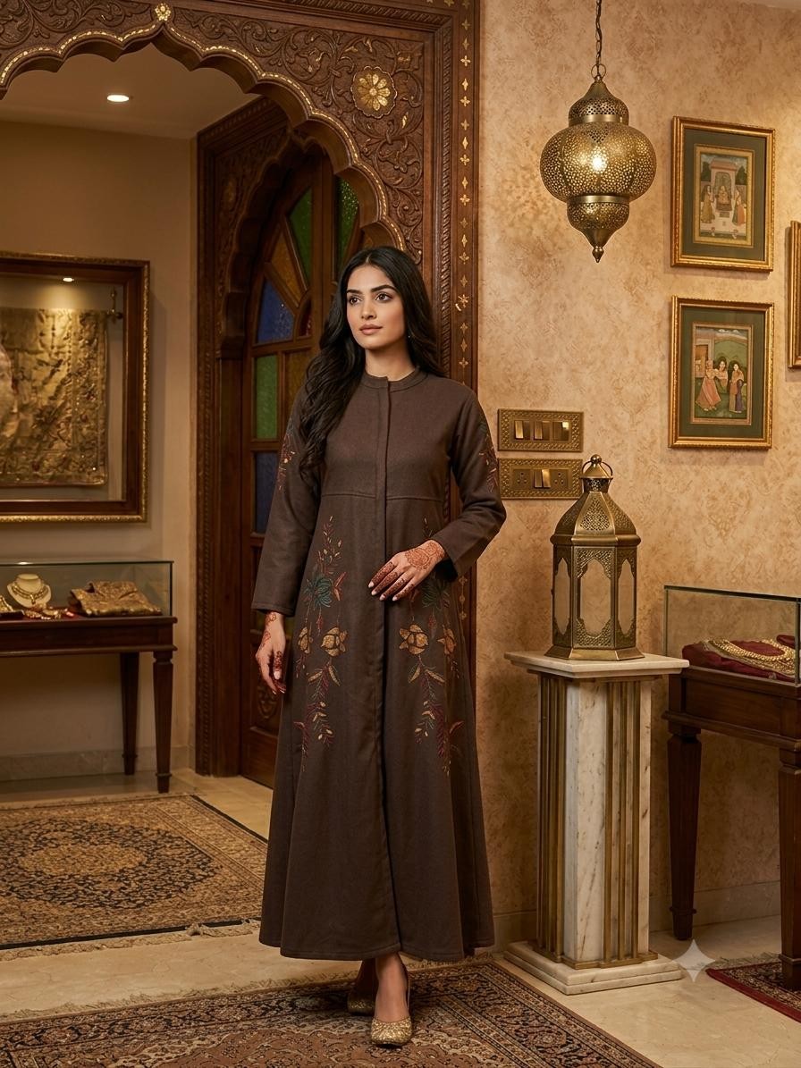 BROWN DRESS